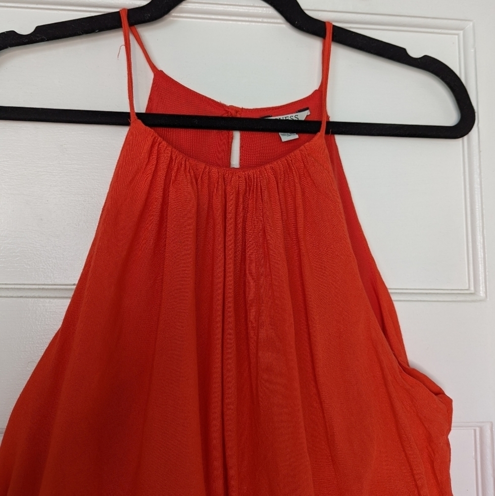 Guess Halter Dress Burnt Orange Women's Medium - Picture 2 of 7